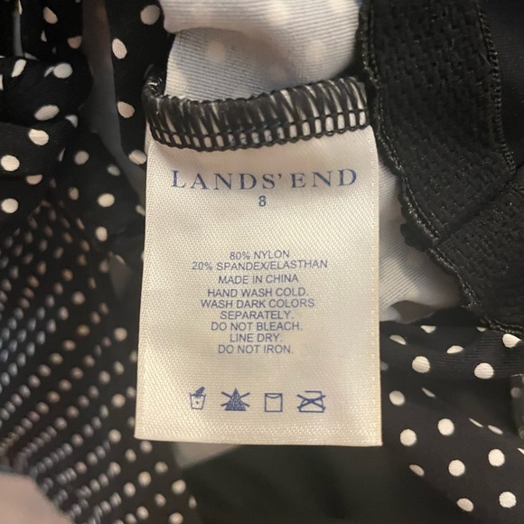 Landsend Bathing Suit Top Size S Polka Dot - Picture 3 of 3